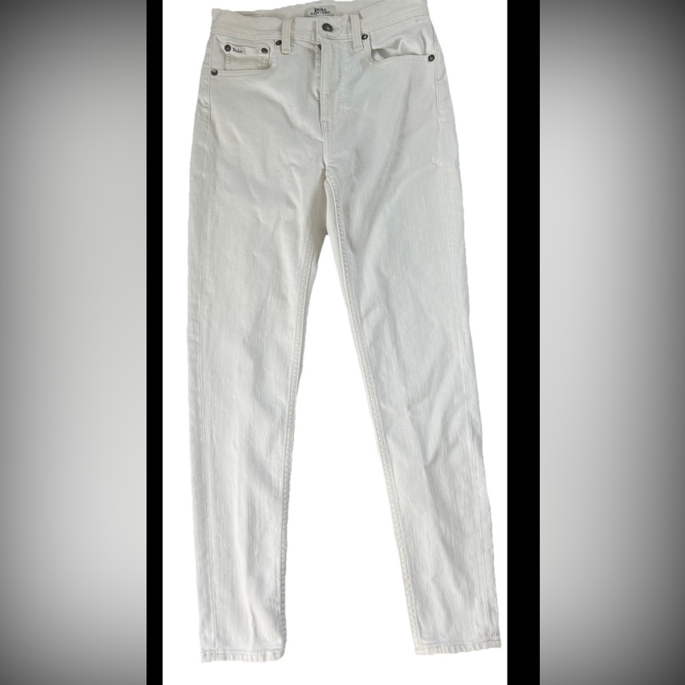 Polo Ralph Lauren 26 Jeans white  Denim Skinny Pants S Stretch